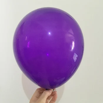 50pcs Violet Închis baloane 12 inch /5 inch alb baloane Nunta, Baloane Happy Birthday Decor Globos consumabile Partid