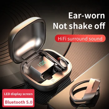 Noile Căști Bluetooth 5.0 Wireless Căști Cu suport pentru Conducție Osoasă 8D HiFi Stereo Sport Casti Handsfree Cu Microfon