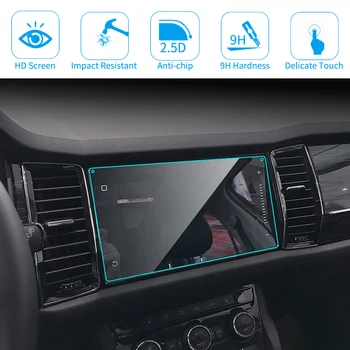 Mașină de Navigare GPS cu Ecran Protector pentru Skoda Kodiaq Karoq 2017-2019 HD Clar de Sticla Folie Protectoare Accesorii Auto
