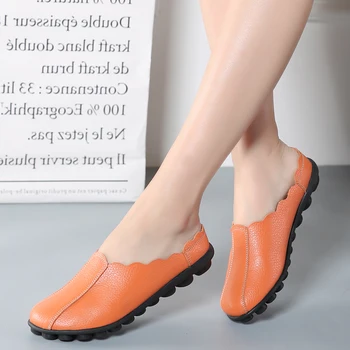 Noi 2020 solide femei sandale de vară papuci flip-flops din Piele sandale plate doamnelor alunecare pe apartamente saboți de pantofi de femeie