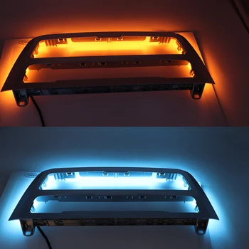 Atmosferă de Lumină Pentru BMW Seria 3 F30 LCI Radio Trim LED-uri tabloul de Bord Consola centrala AC Panou de Lumina 2 Culoare Albastru Lampă Portocalie