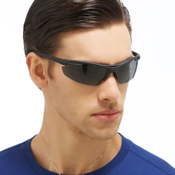 LIOUMO ochelari de Soare Sport Pentru Bărbați în aer liber, Pescuit Conducere Polarizat Ochelari de Soare Ochelari de sex Masculin UV400 Ochelari de protecție oculos de sol