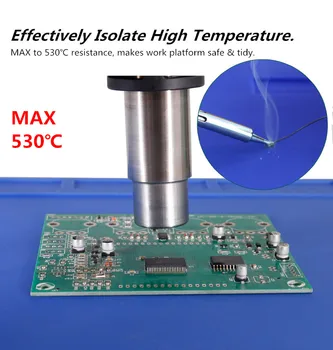 Magnetice de Izolare Termică Silicon Mat de Reparare Pad Rezistent la Căldură Birou Mat BGA Lipit de Reparații Stație de Lucru Platforma de Sudare
