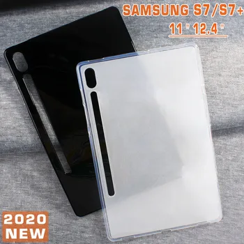 Tableta caz Pentru 2020 Samsung Galaxy Tab S7 11 T870 T875 Slim Caz moale Pentru Samsung TAB S7 Plus 12.4 inch T970 T975 T976 TPU caz