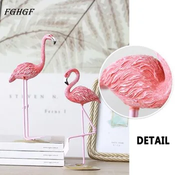FGHGF Rășină de Simulare Flamingo Pentru Festivalul de Grădină Decor Petrecere de Instrumente desktop ornament creativ cadou de nunta