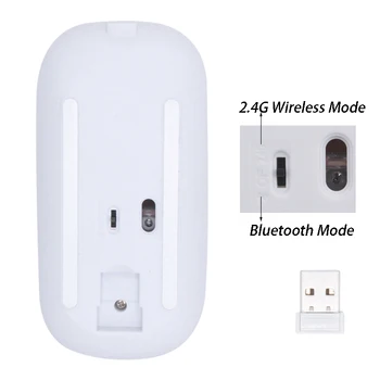 Mouse-ul fără fir Bluetooth Reîncărcabil Mouse de Calculator fără Fir De 2,4 GHz Adaptor USB Mouse USB Mouse-ul Home Office Pentru PC, Laptop