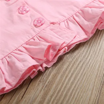 Emmababy Vesta Topuri de Cultură Ruched pantaloni Scurți Florale de Vara Haine Casual Set de Haine de Moda Copil Copil Copil Fete 2-6M