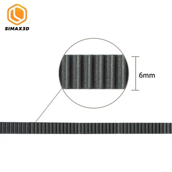 SIMAX3D imprimantă 3d kituri 5meter centura 2GT-6mm cauciuc deschiderea GT2-6mm curelei de distribuție pentru 6mm centura kit DIY imprimantă 3D piese pentru ender 3