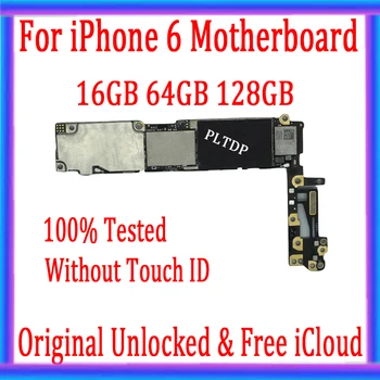 16gb 64gb 128gb pentru iphone 6 4.7 inch Placa de baza Cu Touch ID/fara Touch ID,Original, deblocat Logica bord Liber iCloud placa