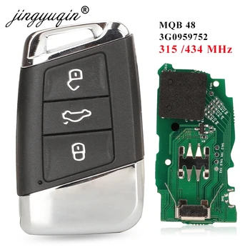 Jingyuqin 5pcs Inteligent Auto Keyless Go Inteligent de la Distanță Cheie 315/434Mhz MQB48 pentru VW Passat B8 Magotan Superb A7 Varianta-2020