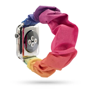 Femei Curea pentru apple watch band 38mm apple watch 42mm 5 4 3 2 1 Inel de Păr Elastic pulseira watchband iwatch 5 benzi 44mm 40mm
