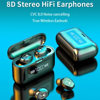 Bluetooth 5.0 Căști Stereo fără Fir Căști Cu Microfon Impermeabil Handfree Sport Cască 2000 mAh pentru Android/IQS