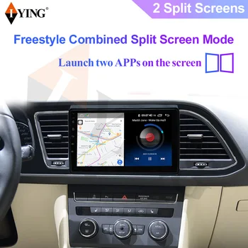 MINT Wireless Carply Pentru Seat Leon 3 2012-2020 Android Auto Radio Auto Video Multimedia Navigatie GPS Android 10 QLED Ecran