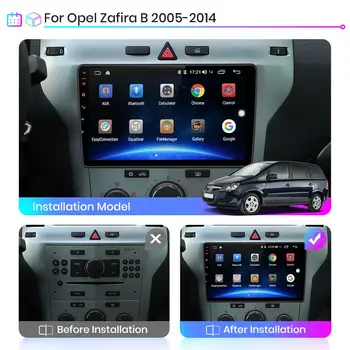 Junsun V1 Android 10.0 DSP CarPlay Radio Auto Video Multimedia Player Auto Stereo Pentru Opel Zafira B, Astra H 2005-2 din dvd