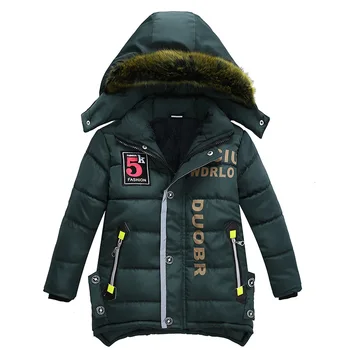 3-6 ani Copii haine pentru copii haina de Iarna stil de scrisoare de imprimare sacou cald Baieti din bumbac jacheta cu gluga
