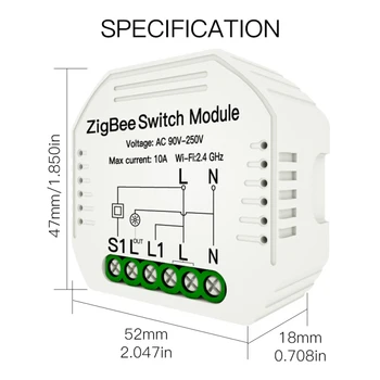 Senzor inteligent Pentru Zigbee 3.0 Tuya Lumină de Detectare Inteligent Hidraulic rezistent la apa Cu Inteligent Multi-mode Cu Alexa de Start Google