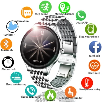 LIGE 2020 Nou Ceas Inteligent Ecran Tactil Complet Men Sport de Fitness, Ceasuri Inteligente Rata de Inima Multifunctional rezistent la apa smartwatch+Cutie