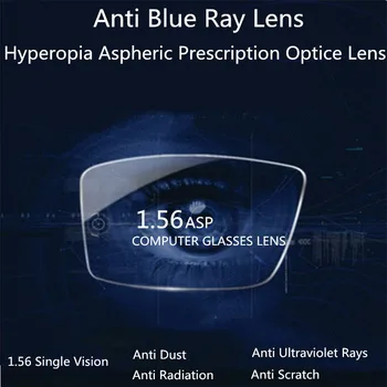 OEYEYEO 1.56 Indicele de Refracție Anti Blue Light Lens Hipermetropie baza de Prescriptie medicala Lentile Optice Ochelari de Protecție Ochelari de Citit
