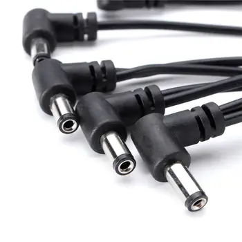 Electric Efecte Chitara Pedale Cabluri de Alimentare Unghiul de Îndoire Plug Daisy Chain 1 3 4 5 6 8 Moduri de 9V DC Adaptor