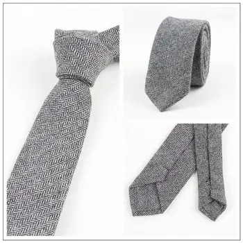 Vintage Spic Mens Gât Cravată de Lână Tweed Material Cravata Fulare Esarfa Fular NT001