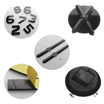 Fara rama 3D Ecvestru DIY Ceas de Perete Modern, Sport Cursa de Cai de Acril Oglindă Suprafață de Ceas Călărie Creative Show