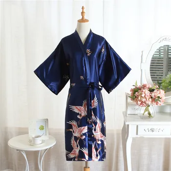 Vara NOUA Doamnă Kimono-Halat de Baie Matasos de Satin Mireasa, domnisoara de Onoare Rochie Casual Cămașă de noapte Pijamale Jumătate Maneca Uzura Acasă
