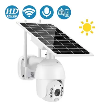 1080P HD Panou Solar WiFi Camera PIR de Detectie IR Viziune de Noapte Camera IP de Securitate Solare Low-power Wireless Camera de Stocare Cloud
