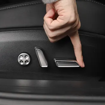 6pcs Scaun Auto Buton de Reglare a Acoperi Shell Autocolant Decorativ Interior Cadru Shell Modificare pentru Tesla Model 3 Accesorii