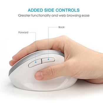 Jeleu Pieptene Vertical Mouse-ul Ergonomic Wireless Mouse-ul pentru Laptop Notebook DPI Reglabil Computer Optic Bluetooth Mouse-ul de Birou