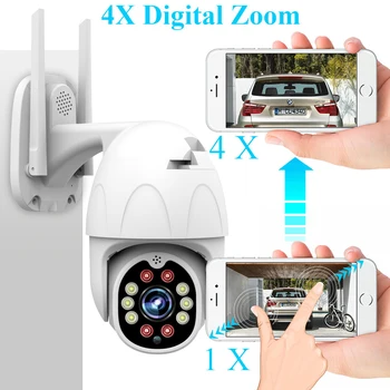 1080P Camera IP Wifi Urmărire Automată Zoom Digital 4X PTZ de Exterior Speed Dome de Acasă de Securitate CCTV Supraveghere IR Onvif Camera Yoosee