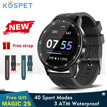 Ceas inteligent Bărbați apă până la 3atm rezistent la apa de Fitness Tracker Ceas de 40 de Sport Moduri de KOSPET MAGIC 2S Bluetooth 5.0 Smartwatch Pentru Android iOS