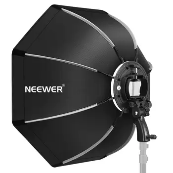 Neewer 26 cm/65 cm Softbox Octogonal cu S-type Suport de Montare,care Transportă Caz pentru Canon Nikon Flash Sosit