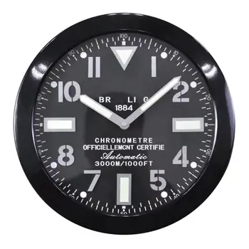 Ceasuri de mare Ceas de Perete Tăcut Dormitor Calendare, Ceasuri Luminoase din Oțel Inoxidabil Ceas Luminos Horloge cu Logo-ul Corespunzător