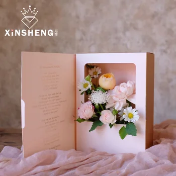 2 buc cutie de Cadou cartea de flori creative buchet floricultură INS stil coreean Ziua profesorului, ziua Recunoștinței, Ziua Îndrăgostiților, de crăciun