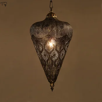 Lampă Marocan Industriale Vintage Retro Pandantiv Lumini Art Decor Acasă Pod De Fier Metal Agățat Lampă De Luat Masa/Living Bucatarie