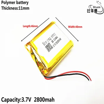 Bun Qulity Litru de energie baterie 3.7 V baterie cu litiu devreme 114046 2800mAh faruri navigator GPS general polimer baterii