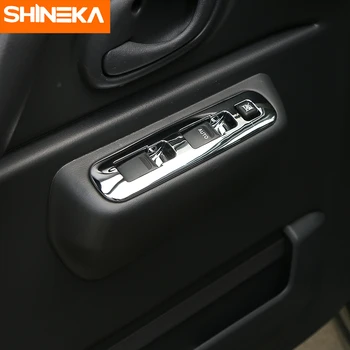 SHINEKA ABS Interioare Auto geamurilor Comuta Butonul de Decor Capacul Ornamental Cadru Panou de Autocolante Pentru Suzuki Jimny 2007+ Styling Auto