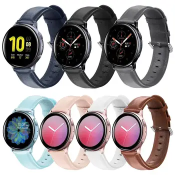 Curea din piele Pentru Samsung Galaxy watch active 2 curea de 44mm 40mm Gear S2 Huawei GT2 42mm 20mm curea de ceas brățară watchband 20