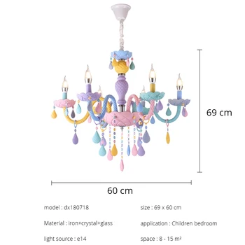 Nordic Light Lux Creativitatea Candelabru de Cristal design Modern LED Candelabru Agățat Lampă pentru Dormitor Copii, Sala Foaier