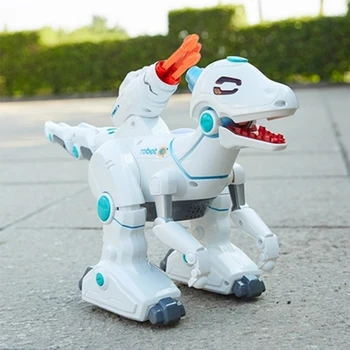 Jucărie electrică de mers pe jos dinozaur Muzica Electronica robot Cu Sunet de Lumină Mecanice dinozauri Interactive Roboți de Jucărie RC Robot cadou