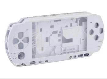 Alb pentru PSP 1000 PSP1000 PSP 2000 PSP3000 PSP 3004 Complete de Locuințe Caz Acoperire Completă Coajă Consola Butoane + Autocolant + Șurub