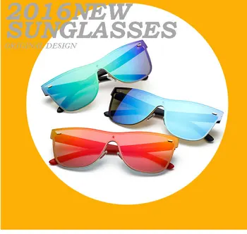 Moda Pătrat Oglindă ochelari de Soare Femei fără ramă Punk 2019 Nou Brand de Designer Doamna de sex Feminin de ochelari de Soare UV400 Bărbați