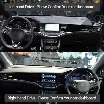 Pentru Opel Astra K 2016 2017 2018 2019 Anti-Alunecare Mat tabloul de Bord Pad Parasolar Dashmat Proteja Covorul Accesorii Auto Vauxhall Holden
