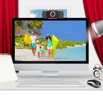 Webcam cu Microfon Full HD 1080P cu Microfon pentru Laptop, Desktop PC-ul aparat de Fotografiat Rotativ