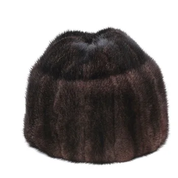 2020 noua pălărie de iarnă earflap bărbați real pălării de blană de nurcă blană proteja urechea destul de cald ushanka rusă din Piele bomber pălărie