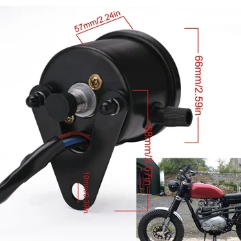 Universal Motocicleta Vitezometrul contorul de parcurs 12V Motocicleta Dual Viteza Metru cu LED Indicator Vitezometru Motocicleta