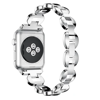 22mm Inox Stras Curea Pentru Apple Watch Band 38mm/40 mm înlocui Bratara pentru Apple Watchband 42mm/44 mm Bratara