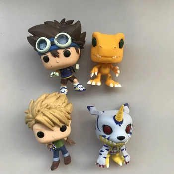 Original Funko pop Pasiv Amine: Digimon - Tai Kamiya, Matt Ishida, Gabumon Vinil figurina de Colectie Model Vrac Jucărie