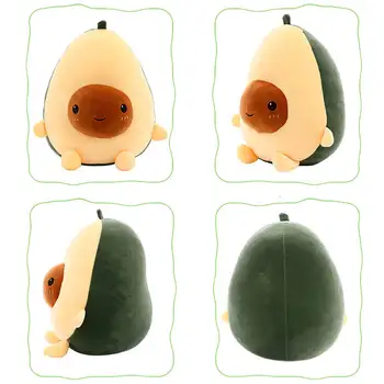 30-60CM Drăguț Avocado Umplute Jucărie de Pluș Moale Baby Doll de Desene animate de Fructe Perna Perna de pe Canapea Fete copii de Craciun Cadouri de ziua de nastere