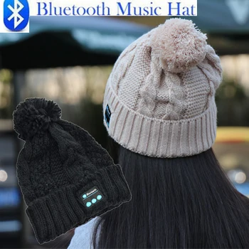 Cadou de crăciun ! Beanie Hat Telefoane Fără Fir Căști Bluetooth Smart Cască Difuzor Mic De Iarnă Sport În Aer Liber De Muzică Stereo Pălărie